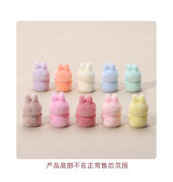 Muñeco Mini Labubu Sentado Decoración De Escritorio Juguete Lindo Colgante De Colección Regalos De Navidad Accesorios DIY Material PVC Estilo Dibujos Animados - details 2