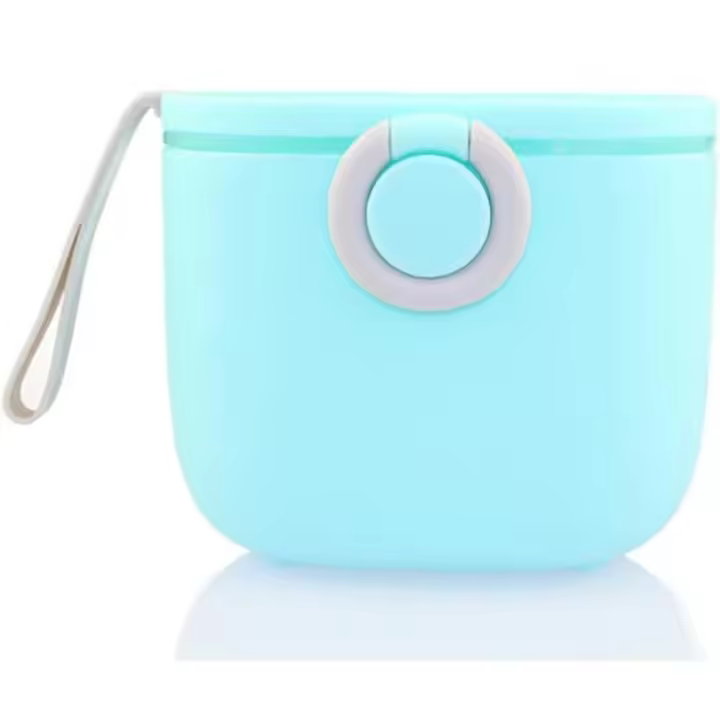 Envase de leche en polvo para bebé, grande, recipiente para leche para bebés, recipiente para leche en polvo, recipiente para almacenamiento de leche en polvo, portátil (azul) - 1