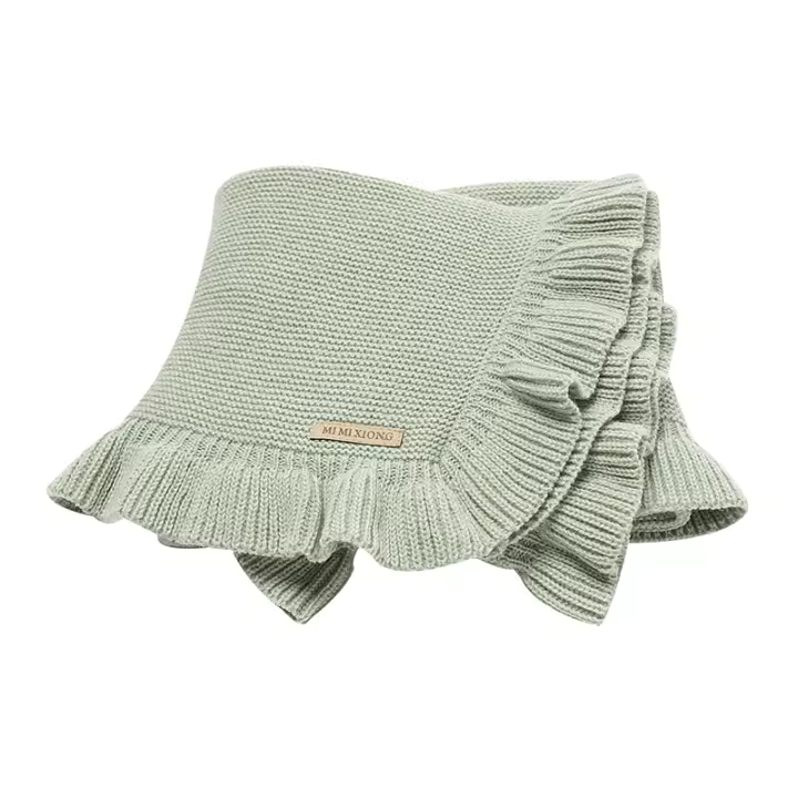 Manta Bebé Reversible 90*70cm Tejida Para Niños Y Niñas Recién Nacidos Funda Para Sillín De Coche Suave Y Cálida Para Dormir - 1