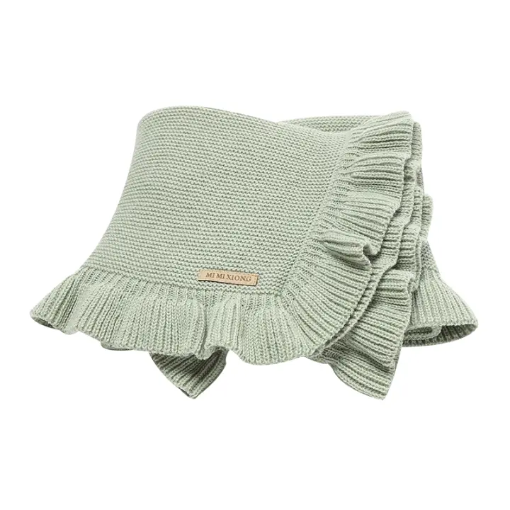 Manta Bebé Reversible 90*70cm Tejida Para Niños Y Niñas Recién Nacidos Funda Para Sillín De Coche Suave Y Cálida Para Dormir - 1