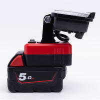 Luz De Trabajo LED Inalámbrica Para Batería De Litio Milwaukee 18V Lámpara Portátil Exterior Para Pesca Y Viajes (No Incluye Batería) - details 1