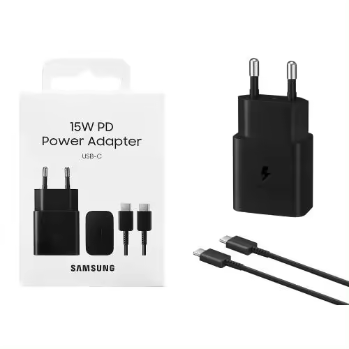 CARGADOR RÁPIDO SAMSUNG EP-T1510 CON CABLE USB-C - 15W - 1