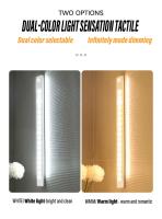 Luz Nocturna Recargable Magnética Con Sensor Inteligente Para Armario 30CM 11.81 Pulgadas Luz De Pared Ajustable Iluminación Doméstica Luz De Armario - details 1