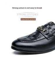 Zapatos De Cuero Casual Para Hombre Estilo Británico Y Coreano Con Diseño De Abeja Mullidos Y Transpirables Para Oficina Y Moda - details 3