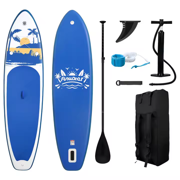 Tabla Paddle Surf Hinchable de Remo Inflable de pie FunWater Sup Inflable de 15cm de Grosor para Todos los Niveles de Habilidad, Paleta Ajustable, Funda Impermeable para teléfono móvil , Tabla de Remo Inflable para jóvenes y Adultos 335*83*15cm - 1