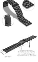 Correa De Pulsera De Acero Inoxidable 22mm/20mm Para Amazfit GTR/Stratos/GTS 4 3 2 Mini Y BIP 5 Reemplazo Compatible Con Varios Modelos Unisex - details 3