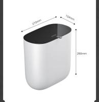 Bandeja De Basura Montada En La Pared Con Tapa 10L Caja De Basura Colgante Para Cocina Y Baño Ecológica De Plástico - details 0