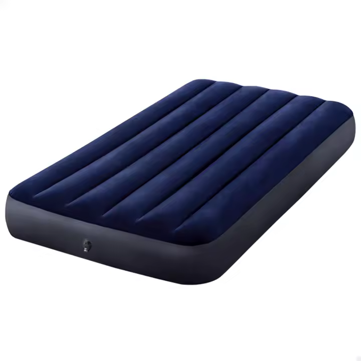 Intex Cama Colchon hinchable 99X191X25CM Altura 25 cm, Colchon hinchable Intex premium,Cama de aire inflable para camping Color Azul oficial y original calidad de confianza - 1