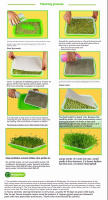 1pc Bandeja Para Semillas De Hortalizas Sin Suelo Para Jardín Casa Y Balcón Cultivo Hidroponico Bandeja Para Germinación De Semillas - details 2