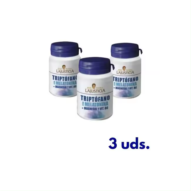 Ana Maria Lajusticia Pack 3 Triptofano con Melatonina+Magnesio y Vit B6 60 Comp - Mejora el Sueño - 1