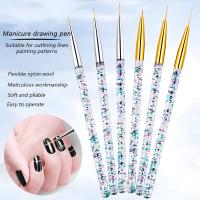 Set De Pinceles Para Uñas De Acrílico Profesional 4 Piezas/set Pincel Para Polvos De Uñas De Gel Herramienta De Manicura Para Mujeres Y Niñas - details 18