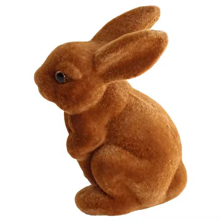 Adorno de conejo Verde, decoración de Pascua de Resina para Jardín - 1