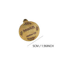 Adorno Navideño De Madera Con Colgante De Jesús Cristo 25 Piezas Ornamento De Árbol De Navidad Decoración De Hogar - details 2