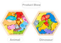 Juguetes Educativos Montessori Para Niños Bloques Temáticos De Madera Creativos Y Tridimensionales Para Conocer Colores Y Formas - details 11