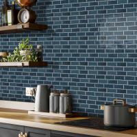 Pegatina De Pared 3D Falsa Drip Tile Autoadhesiva Kuujojo Para Cocina Sala De Estar Y Baño Fácil De Quitar Tamaño 12x12 Pulgadas - details 43