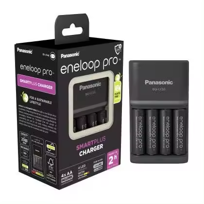 PANASONIC ENELOOP CARGADOR PRO NEGRO + 4 AA 2500MAH - 1