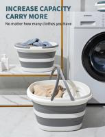 Basin Plegable Portátil Para Lavar Coche Hogar 16L Cesta De Almacenamiento Para Baño Caza Camping Lavado De Ropa - details 2