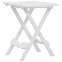 vidaXL Mesa de jardín plegable blanco 45,5x38,5x50 cm - details 1