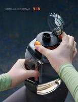 Botella Deportiva De Plástico De Grado Alimenticio a Alta Temperatura Con Doble Diseño De Bebida Gran Capacidad Portátil Para Gimnasio - details 9
