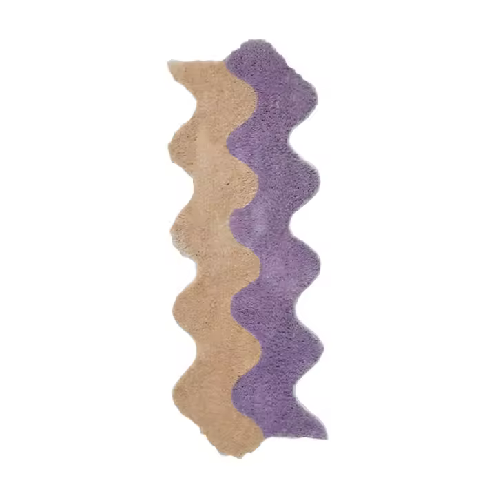 Carpetas De Piso Antideslizantes De Poliéster 100% Para Dormitorio Y Sala De Estar Con Patrón De Alfombra Tufted Color-Matching Para Cama Y Mesa De Café - 1