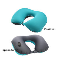 Almohada De Viaje Inflable Para Cuello En Forma De U Lavable Funda Uso En Avión Tren Coche Oficina Sueño Durmiendo - details 7