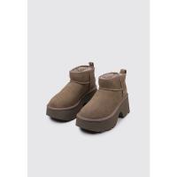 UGG Classic Ultra Mini New Heights  Botines De Tacón Mujer Taupe - details 0