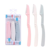 Karsyngirl 3pcs Afeitadora De Cejas Plegable Cepillo Para Rostro Herramientas De Maquillaje Para Mujeres Corta Cabello Y Cejas - details 7