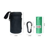 Bolsas De Basura Para Perros Nylon Ajustable Dispensador De Basura Móvil Para Viajes Herramientas De Limpieza Para Mascotas Universal Para Gatos Y Perros Color Negro - details 5