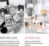2 PCS Neceser de Maquillaje de PVC, Bolsas Transparentes para Avión, Bolsa de Cosmético Organizador Mujer Impermeables para Viajes, Almacenamiento, Baño - details 4