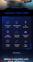Auricular De Juego Con Luz LED Y Micrófono HD 3.5mm Para PC Laptop PS4 PS5 XBox Switch - Auriculares Con Sonido Surround Wired - details 2