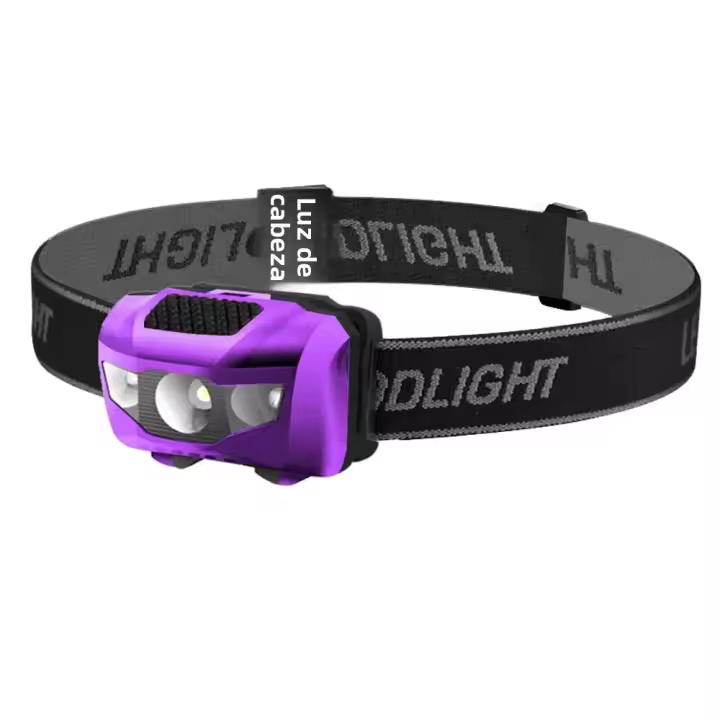 Lámpara Frontal LED Impermeable Con 4 Modos Luz Roja Destellante Super Brillante Incluye Correa Para Cabeza Torcha AAA Para Camping Pesca Caza - 1