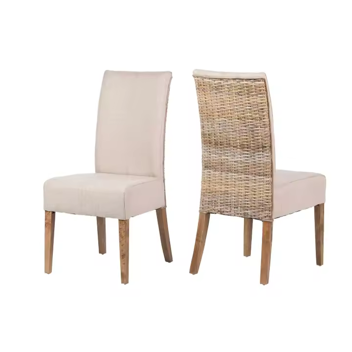 Adda Home - Silla Madera Natural / Beige - Cómoda y Duradera - Diseño Ergonómico - 1