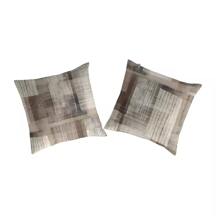 GUY LAROCHE - 2 cuadrantes 100% algodón CUADRI 65x65 cm marrón - 1
