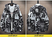 Chaqueta De Hombre Para Primavera Con Capucha Impermeable Y Estilo Casual Talla Grande Con Cierre De Cremallera Y Bolsillos - details 1