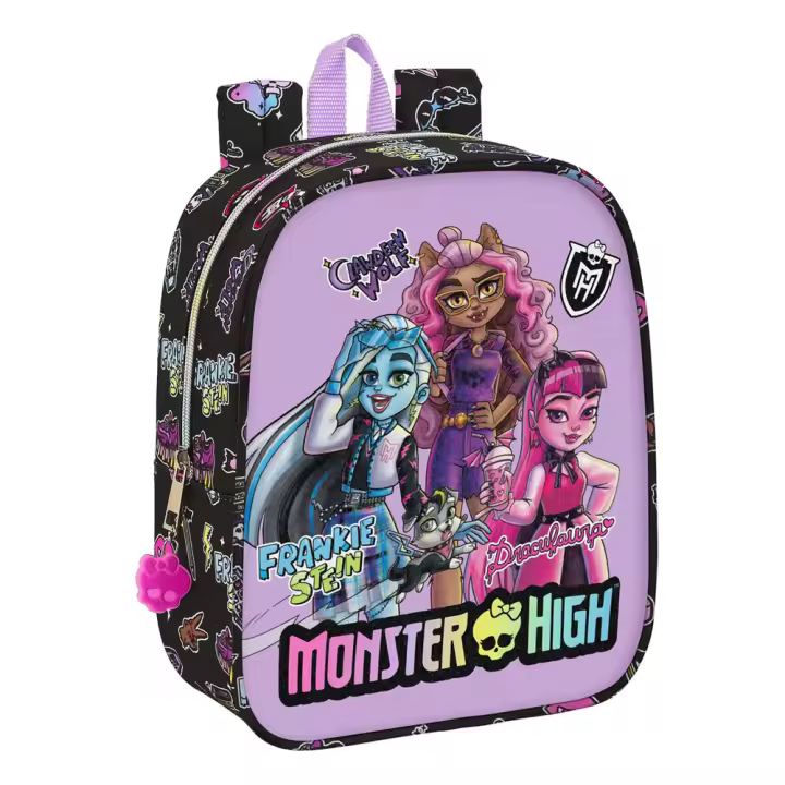 Mochila Guarderia Adapt.Carro Monster High "Creep" 22X27X10Cm (Safta 612398232) - 1