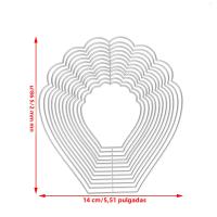 Molde De Corte De Metal En Formas Antiguas Con Grandes Pétalas Para Scrapbooking Álbumes De Fotos Estampados Y Embossing - details 1