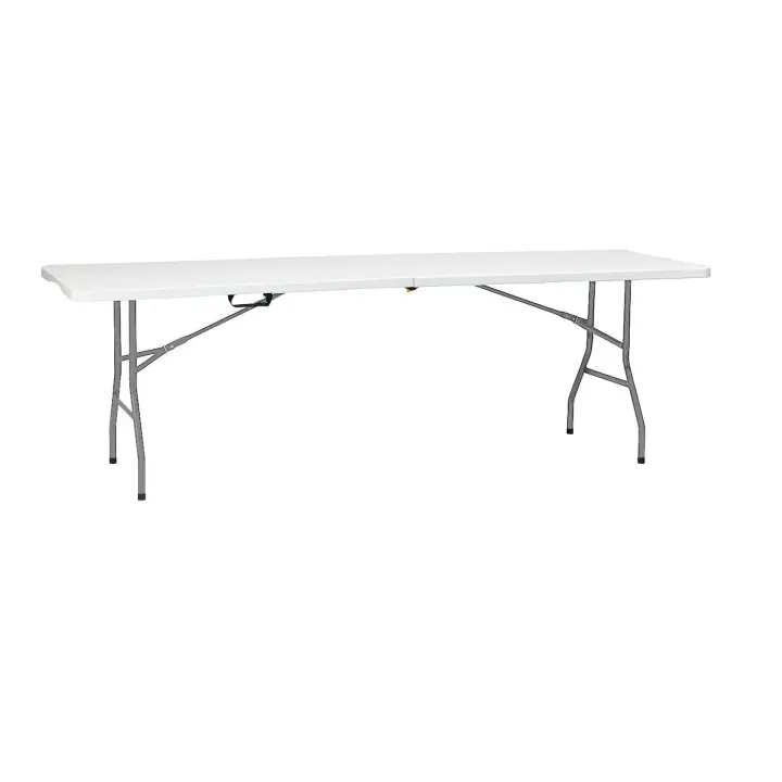 Alqbaio Mesa de Polietileno Plegable Blanca Catering - 1