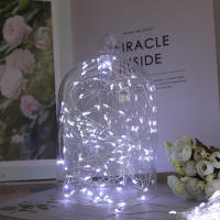 Luz De Cadena LED Para Navidad Y Fiestas Con Control Remoto USB Y Pilas Garlanda De Hilo Cobre LED Para Decoración De Bodas Y Fiesta 10M 20M Blanco Multicolor Calor - details 4