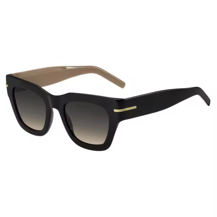 Gafas de Sol BOSS 1520/N/S, Marca Hugo Boss, Color Negro/Marrón, Talla 51, Para Mujer - 1