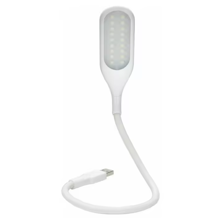Lámpara Usb Regulable De 18 Led Con 3 Niveles De Brillo, Lámpara De Lectura De Diseño Simple De Cuello De Cisne Flexible E Interruptor Táctil Para Computadora Portátil / Teclado - 1