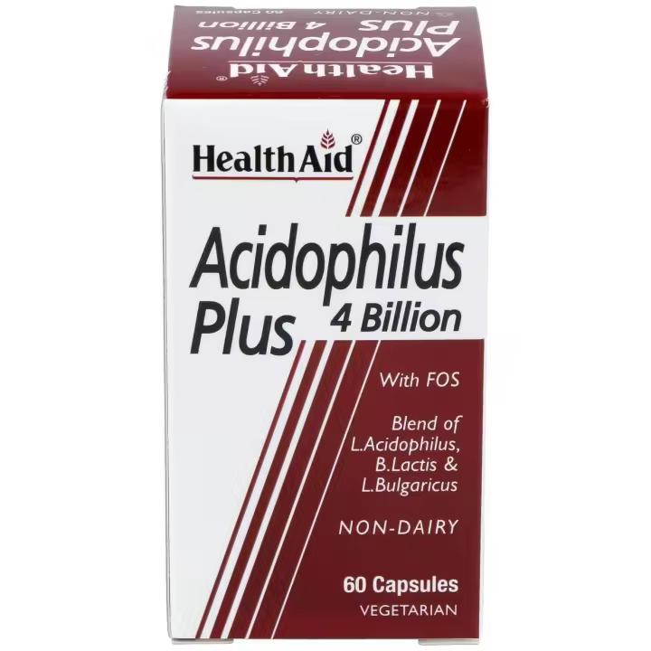 Health Aid Acidophilus Plus 4 Billones 60 Cáps. - 1