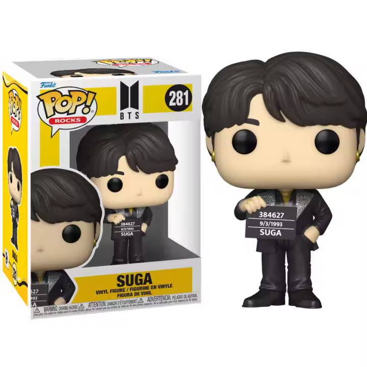 Funko Pop Rocks Bts: Butter - Suga-Figura de Vinilo Coleccionable - Idea de Regalo- Mercancia Oficial - Juguetes para Niños y Adultos - Movies Fans - Muñeco para Coleccionistas y Exposición - 1