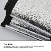 Cubierta De Parabrisas Automática Universal Bloqueador De UV Sombrilla Solar Reflectante Para Ventana Frontal Aluminio Y Tela Cubierta De Nieve Para Coche SUV Camión - details 5