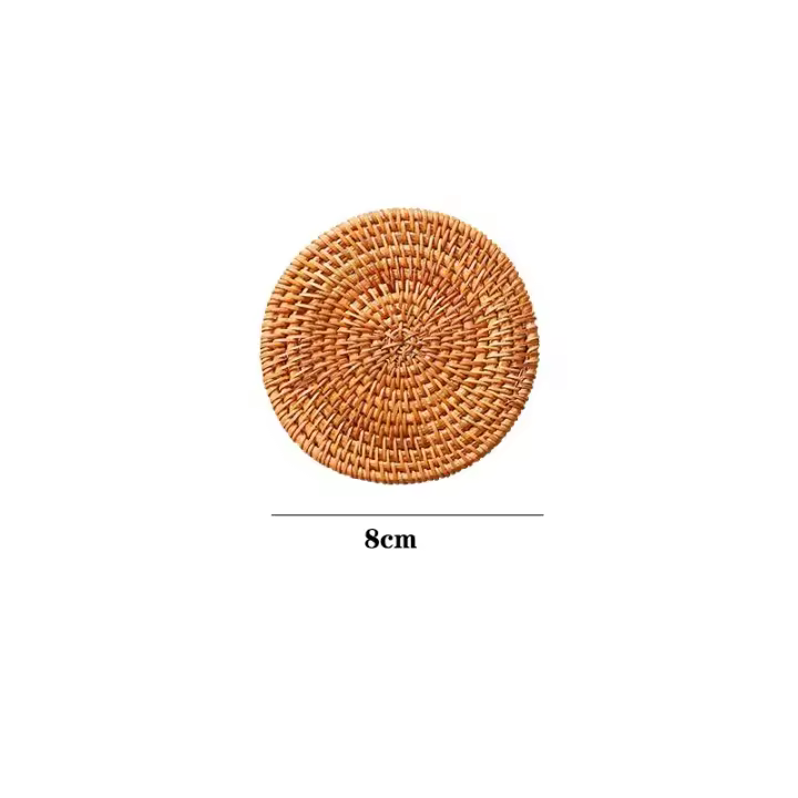 KEMORELA 1PC Taza De Madera Natural Redonda Hecha a Mano Tapete De Coaster Para Vajilla Tapete De Aislamiento Para Vaso Decoración De Cocina Accesorios - 1