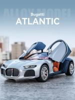 Coche De Juguete Bugatti Atlantic 1/24 Con Sonido Y Luz Coche De Colección Miniatura Para Niños Regalo Vehículo Diecast - details 0