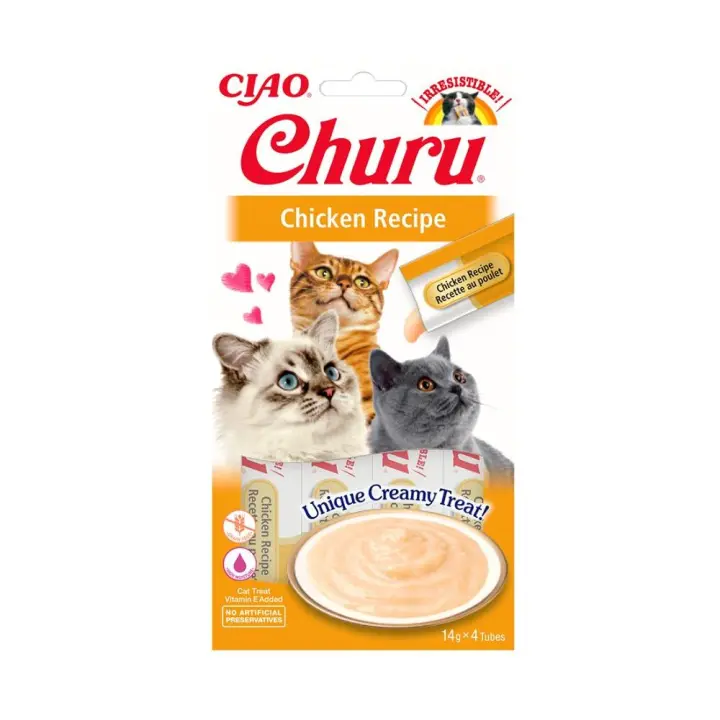 Churu GATO Receta de Pollo (12 uds. de 4 x 14 g) - 1