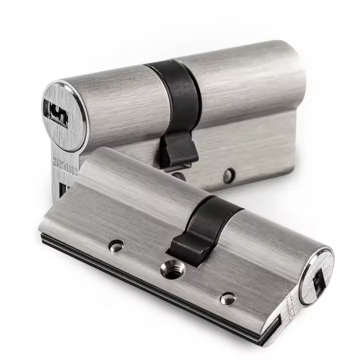 Cilindro de Seguridad HANDLOCK R15 – Níquel o Latón – Alta Protección Antirrobo - Varias Medidas - 1