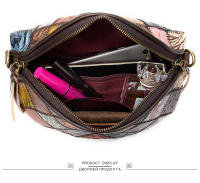 Bolso De Hombro Mini Para Mujer De Cuero Genuino WESTAL Bolsos Mensajeros Pequeños Estilo Vintage Con Cierre De Cremallera - details 17