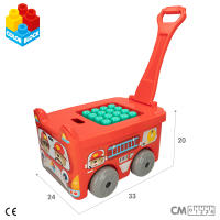 COLORBABY - Trolley camión de bomberos con 30 bloques de construcción - details 6