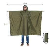 Poncho De Lluvia Pesado Para Camping Impermeable Ligero De Uso Emergencial Para Hombres Y Mujeres Tamaño Universal Para Adultos - details 4